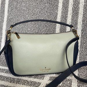 Kate Spade Pebbled Leather Crossbody Bag Light Pistachio Multi